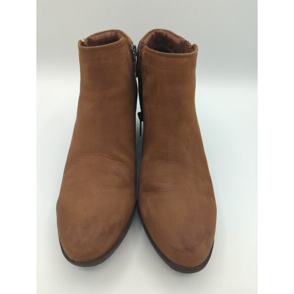 Blondo Brown Ankle Boots Size 9 Side Zip VALLI Fall Comfortable Waterproof - Picture 1 of 9